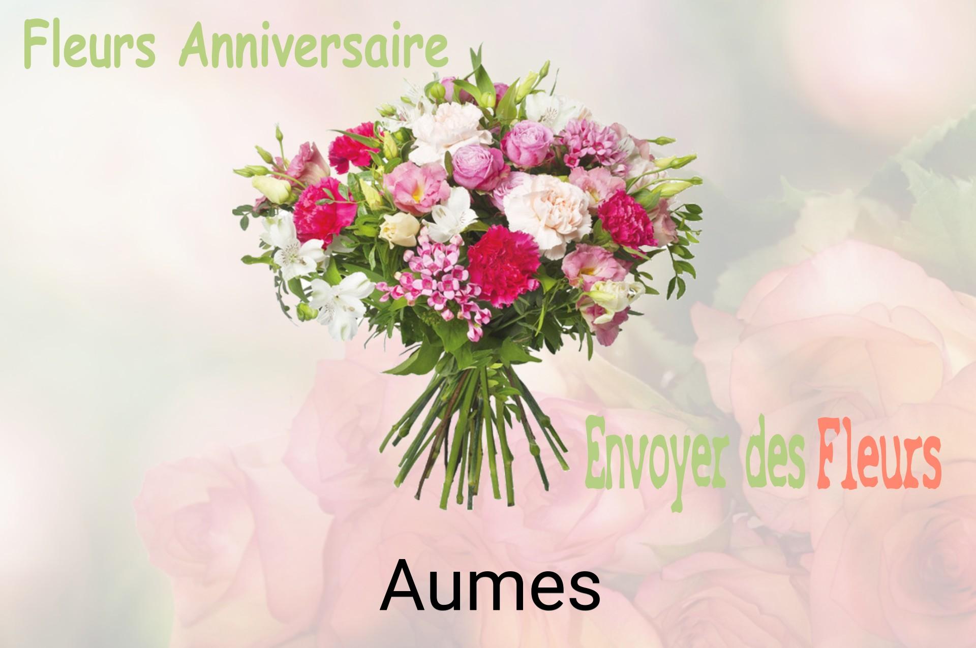Bouquet de fleurs d’anniversaire livré à Aumes